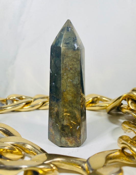 Pyrite Crystal Tower Point #2