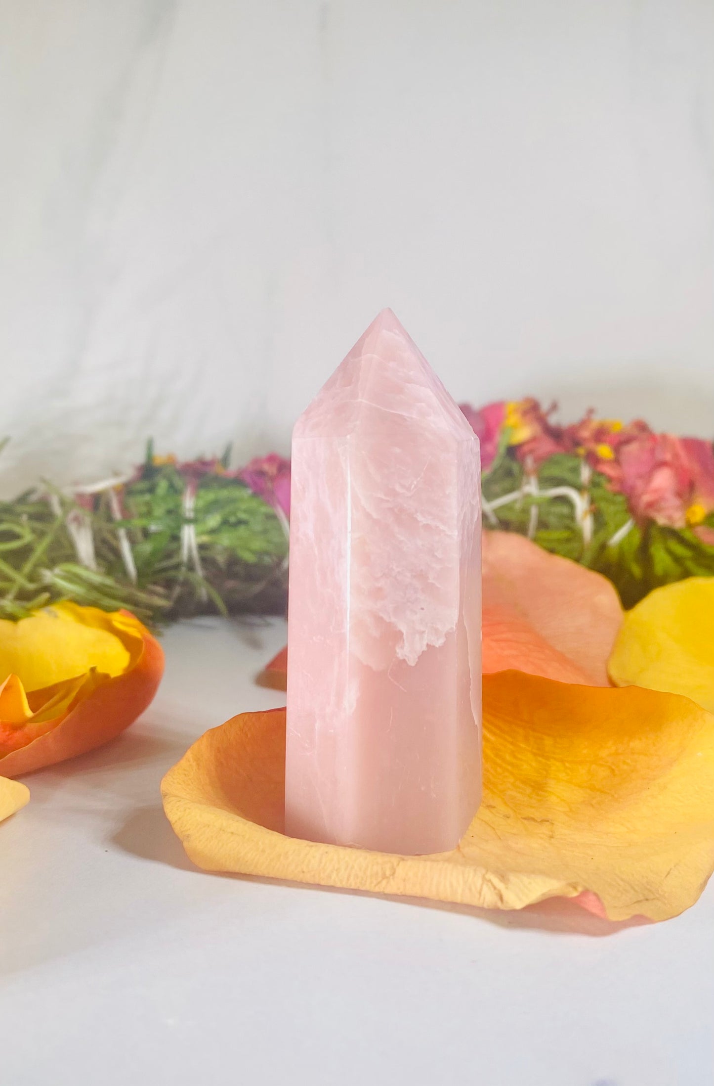Pink Opal Crystal  Tower Point #2